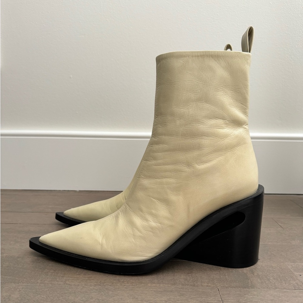 Jil Sander Ankle Boots in “Dune”